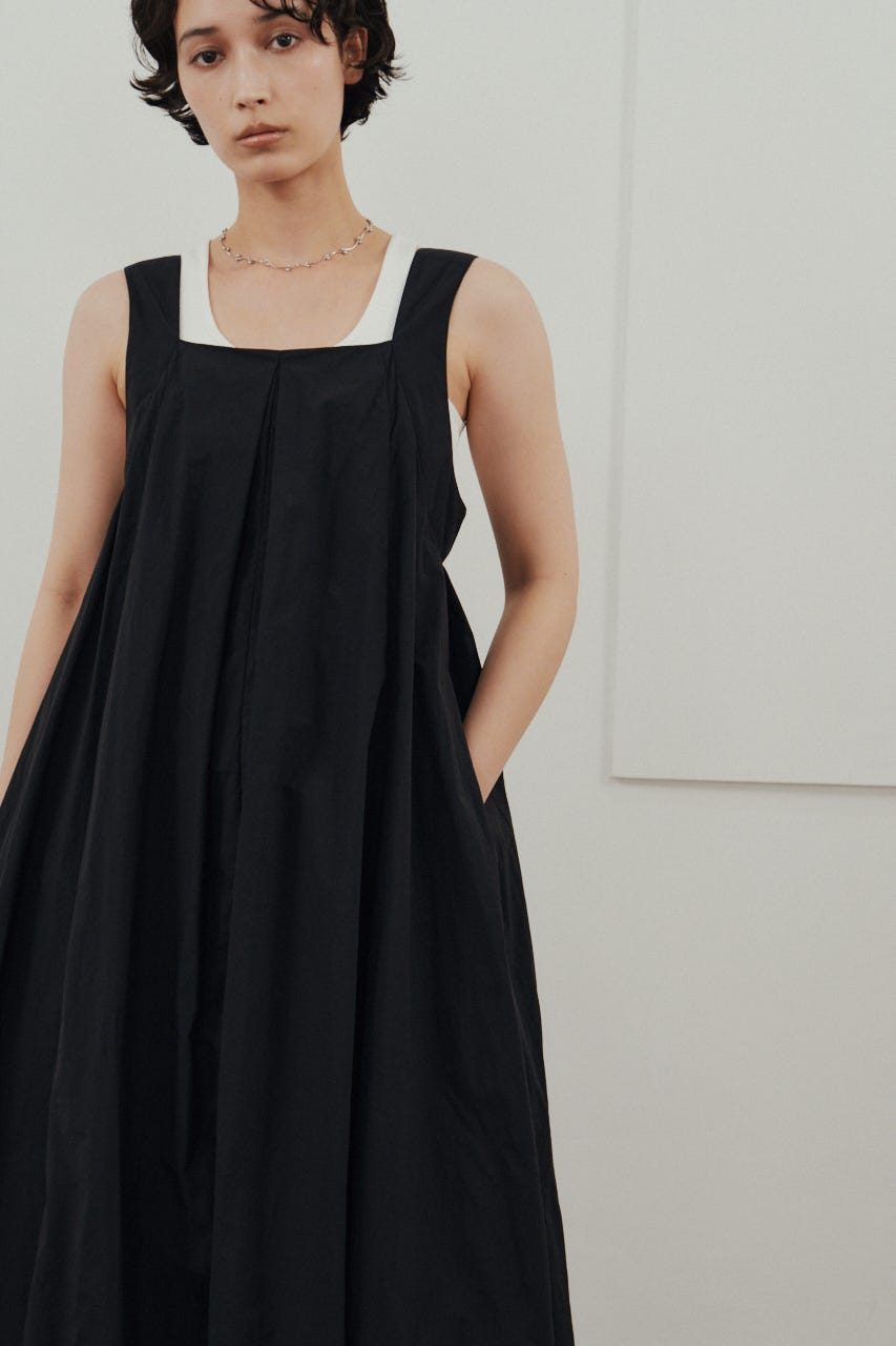 ACTIVE撥水UVバルーンワンピース BLK M