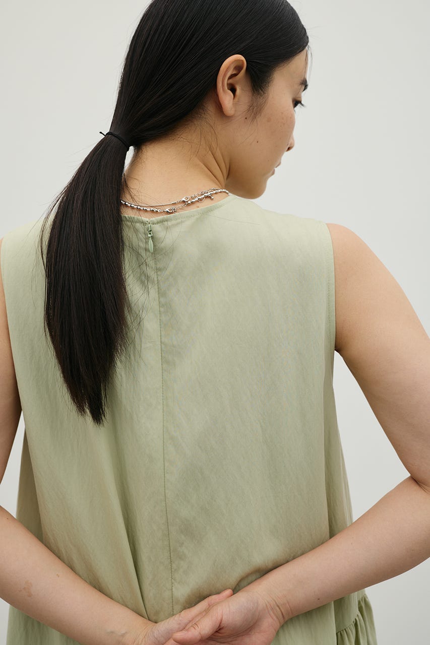 ギャザーパネルリラックスワンピース MINT M