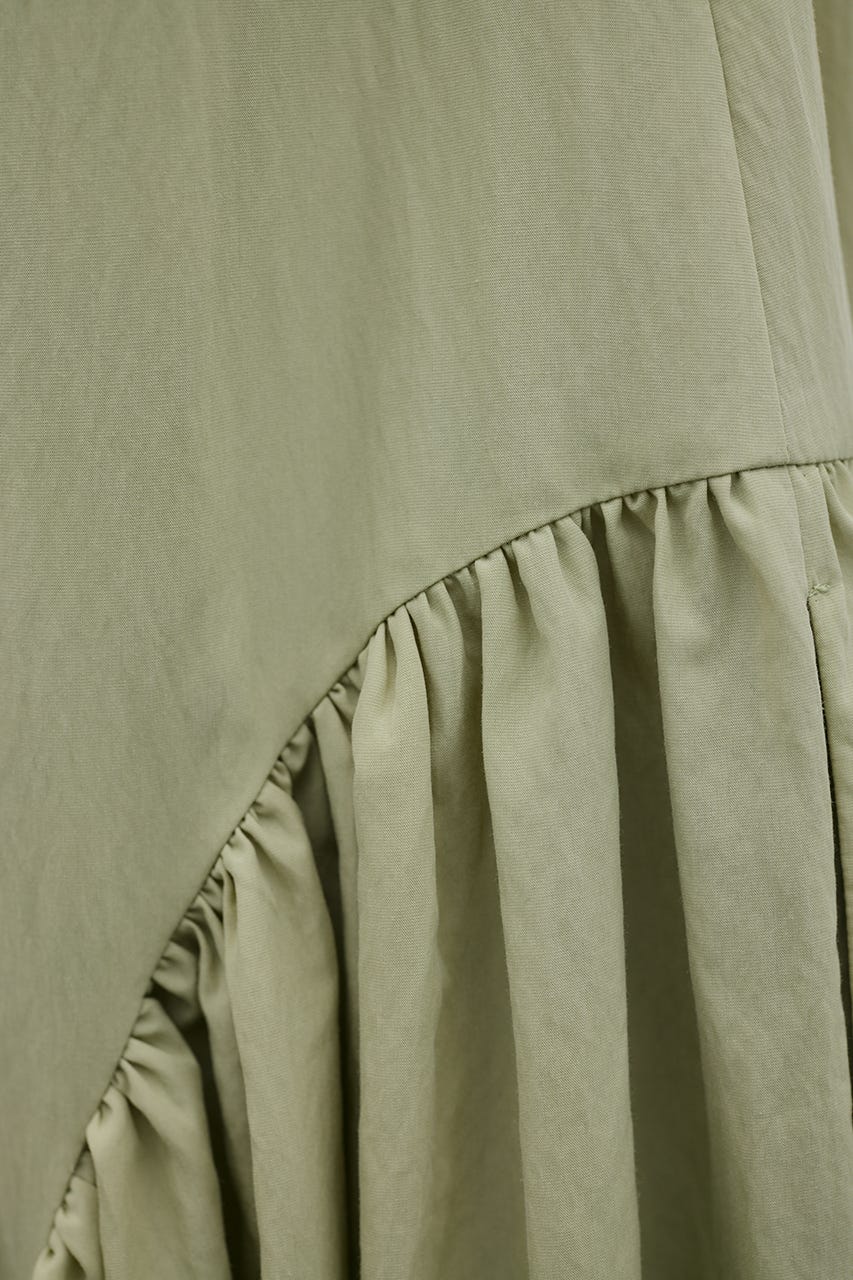 ギャザーパネルリラックスワンピース MINT M