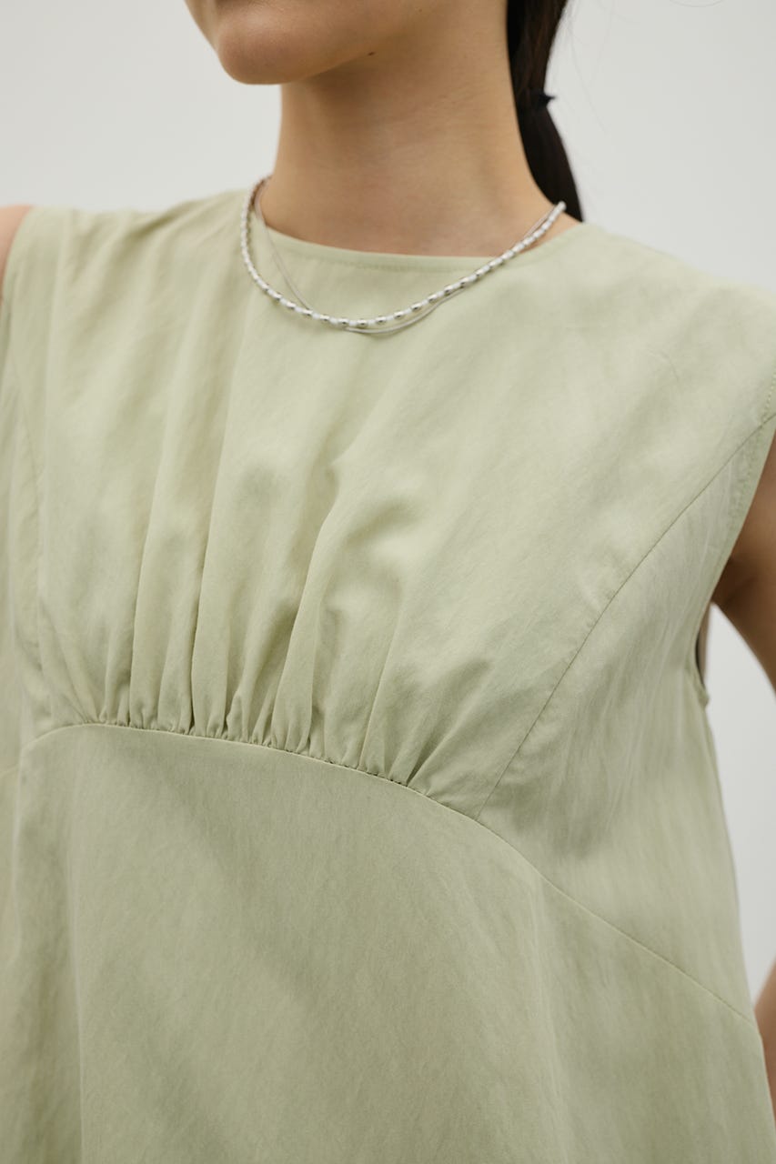 ギャザーパネルリラックスワンピース MINT M