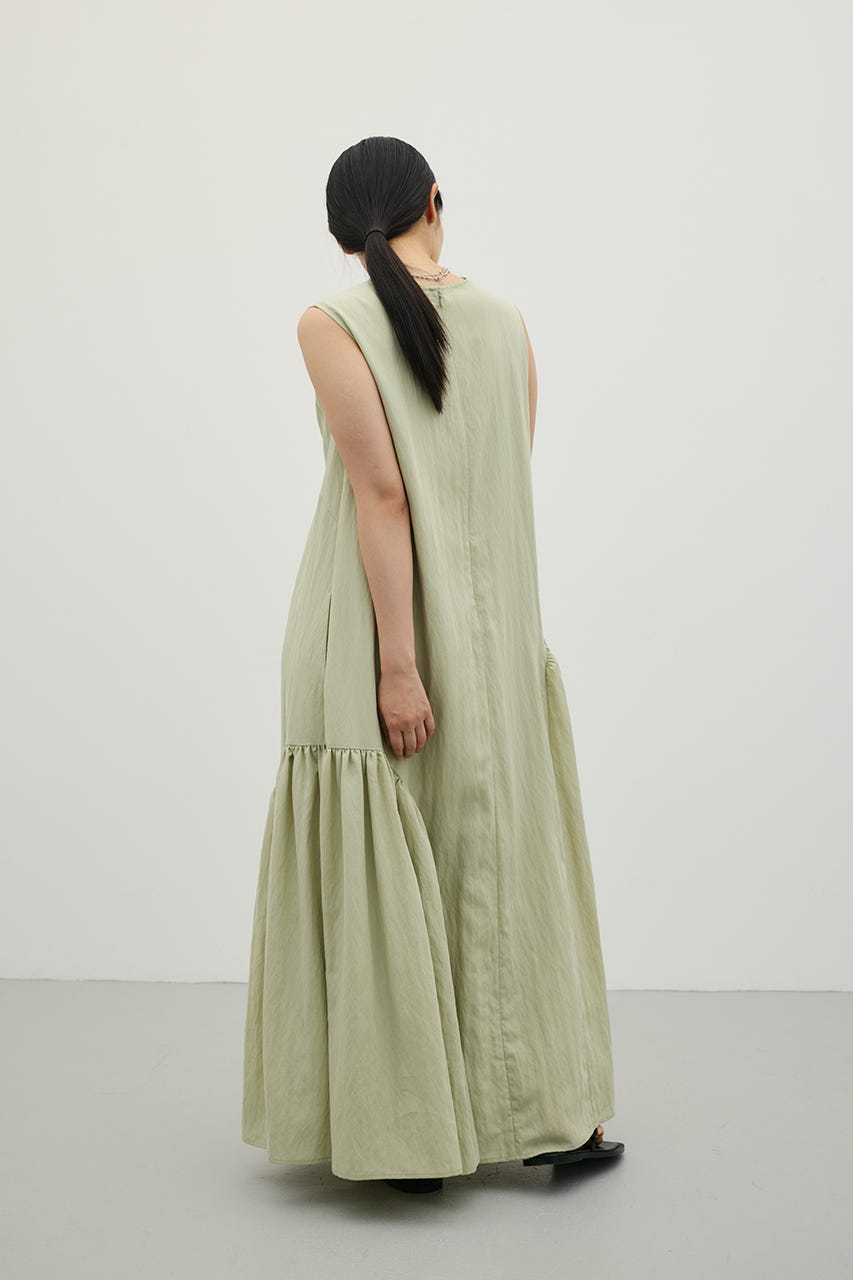 ギャザーパネルリラックスワンピース MINT M