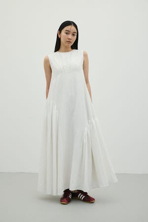 ギャザーパネルリラックスワンピース