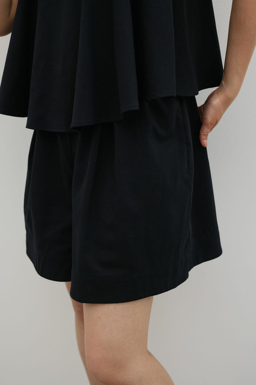 フリルショルダーショートオールインワン D/NVY S