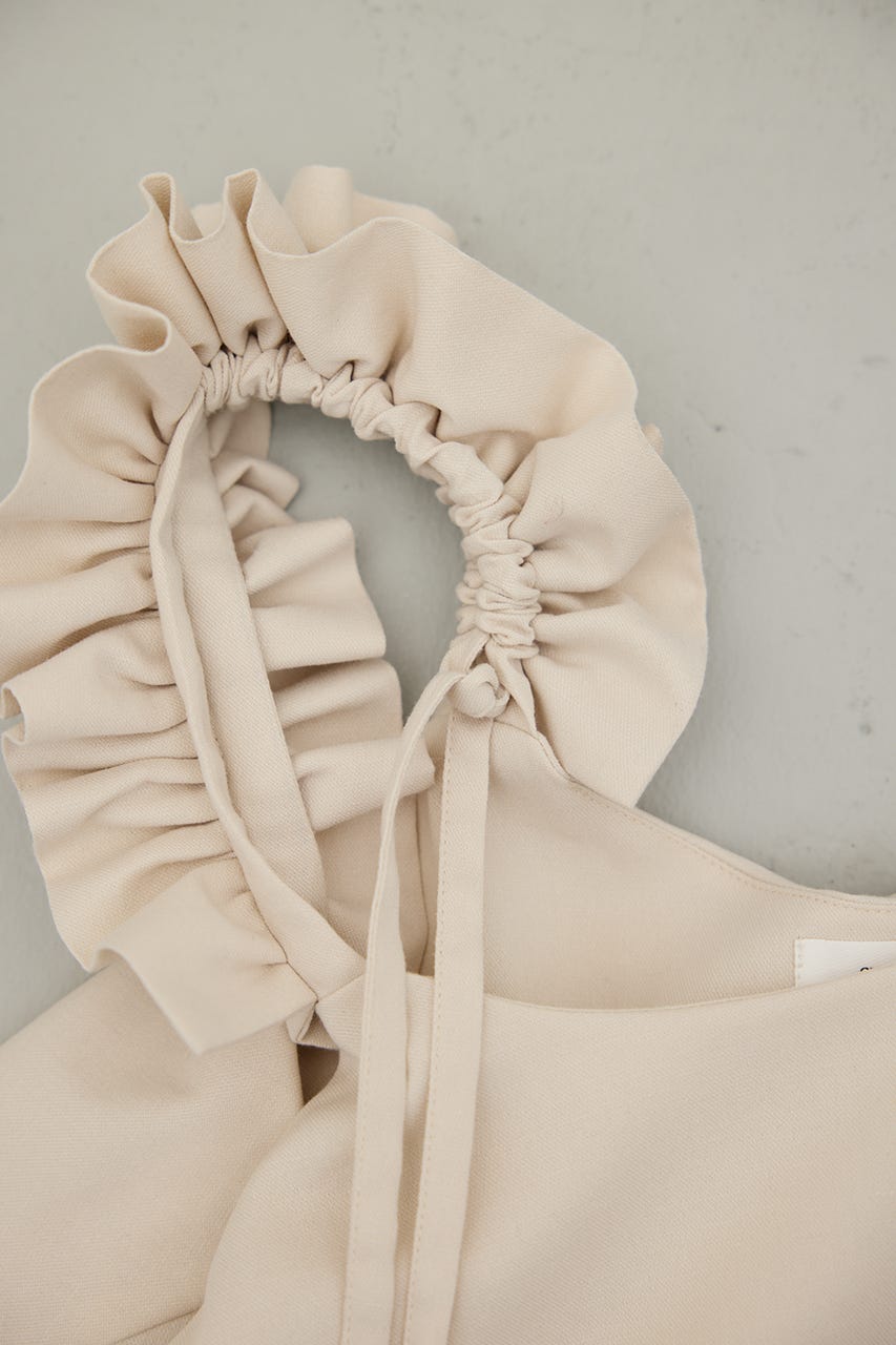 フリルショルダーショートオールインワン IVOY S