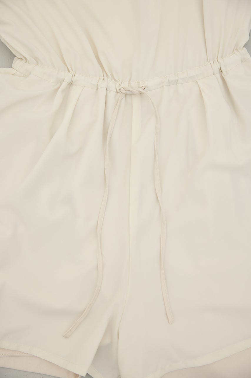 フリルショルダーショートオールインワン IVOY S