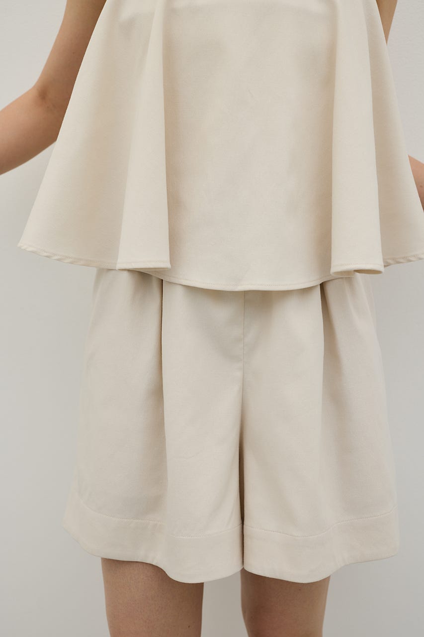 フリルショルダーショートオールインワン IVOY S