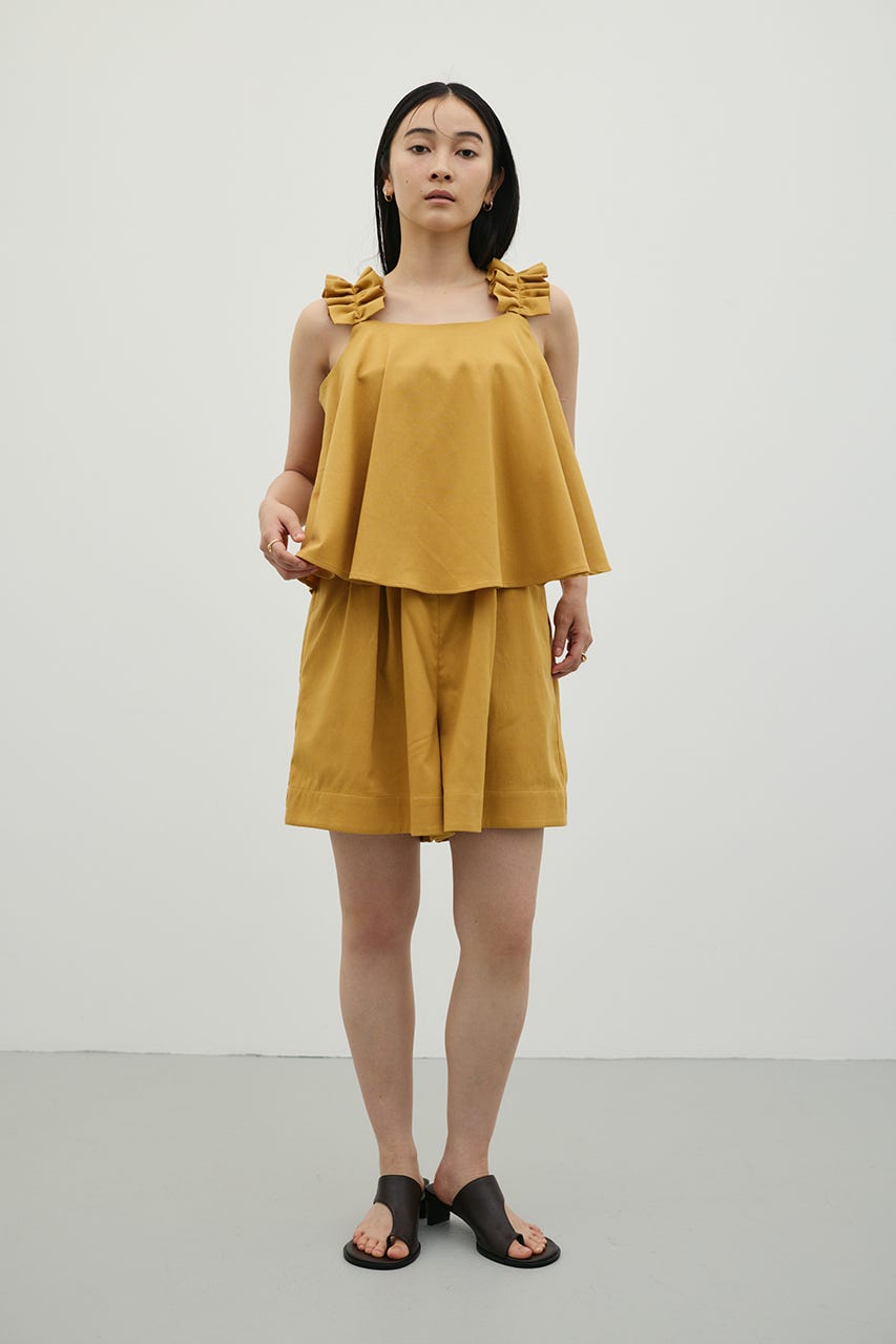 フリルショルダーショートオールインワン ORG M