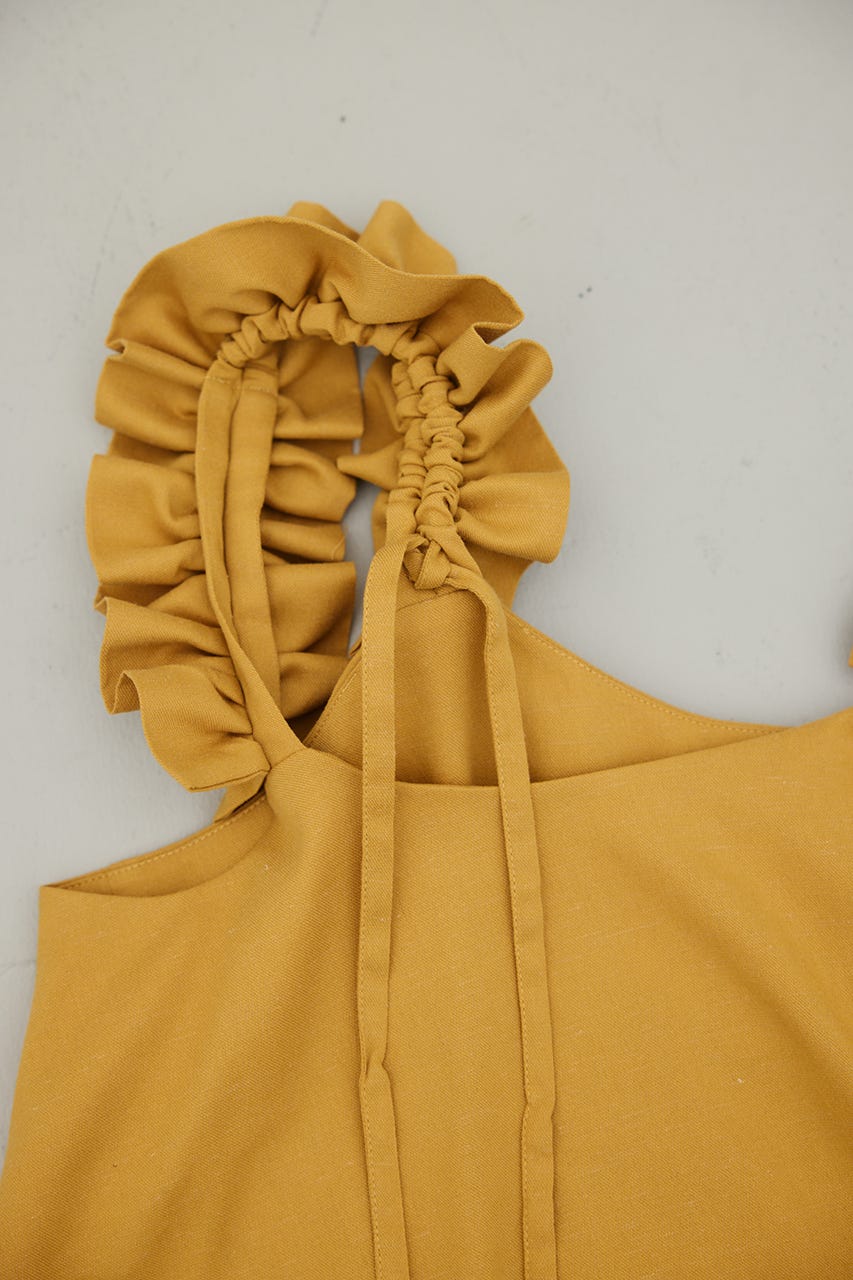 フリルショルダーショートオールインワン ORG M