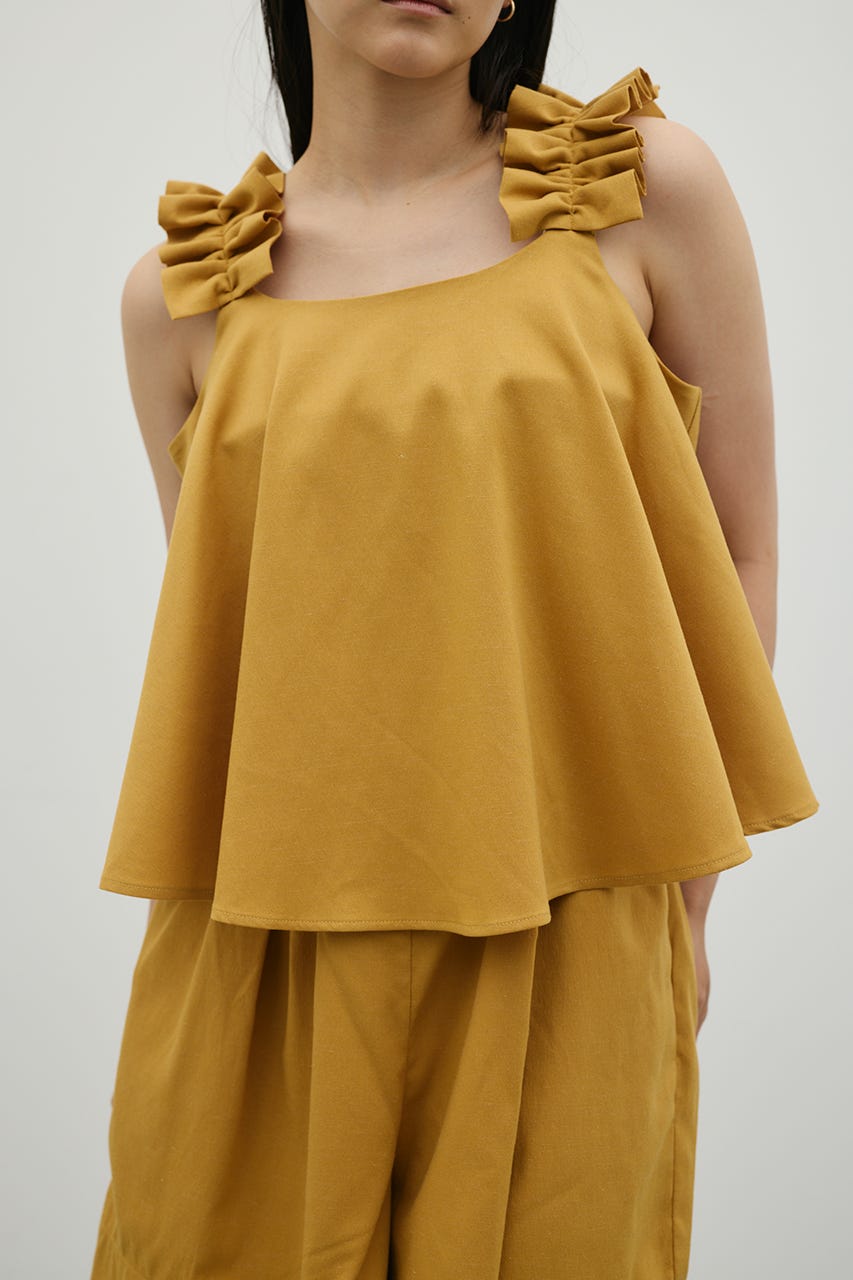 フリルショルダーショートオールインワン ORG M