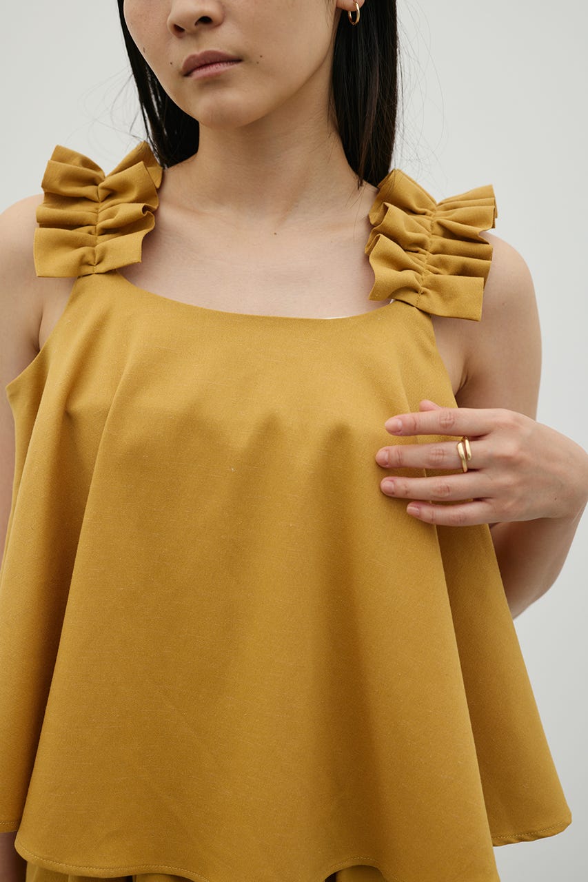 フリルショルダーショートオールインワン ORG M