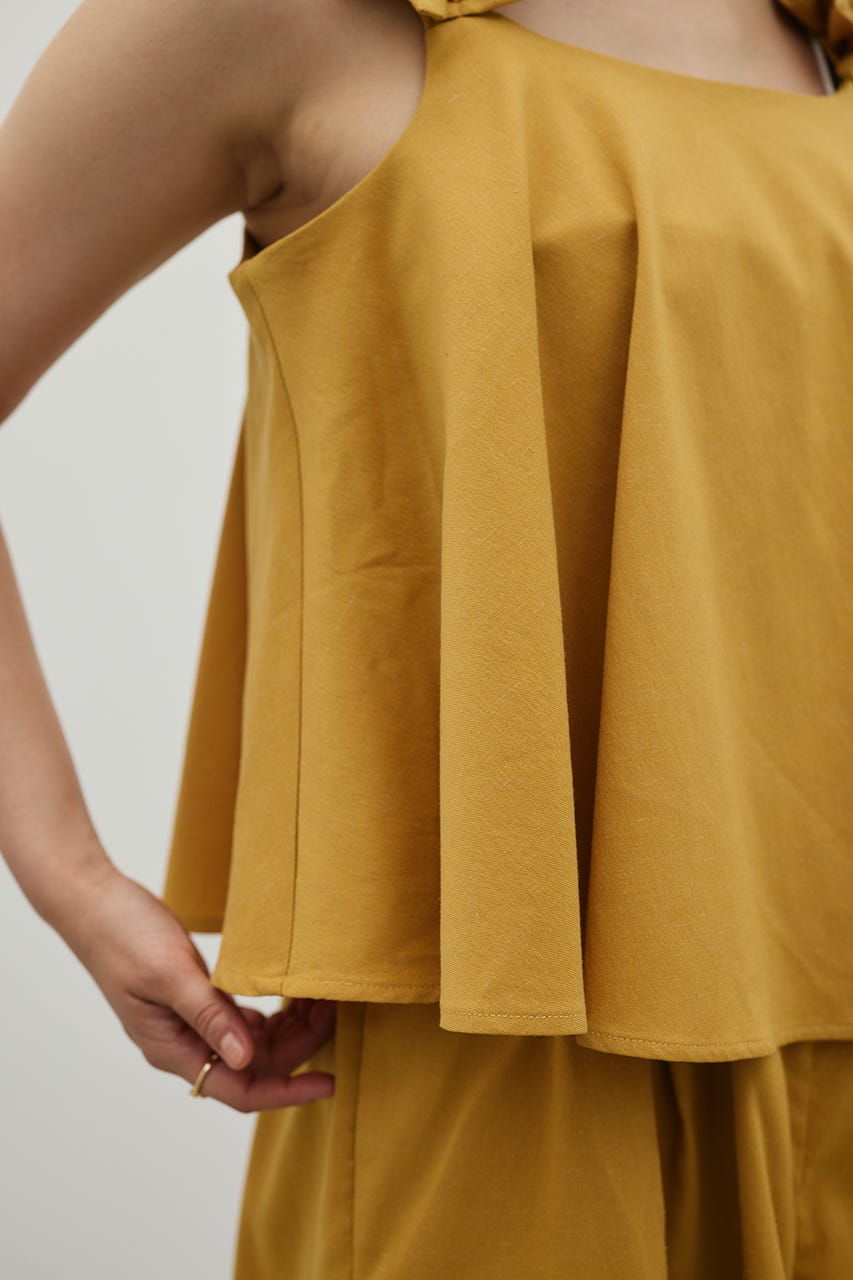 フリルショルダーショートオールインワン ORG M