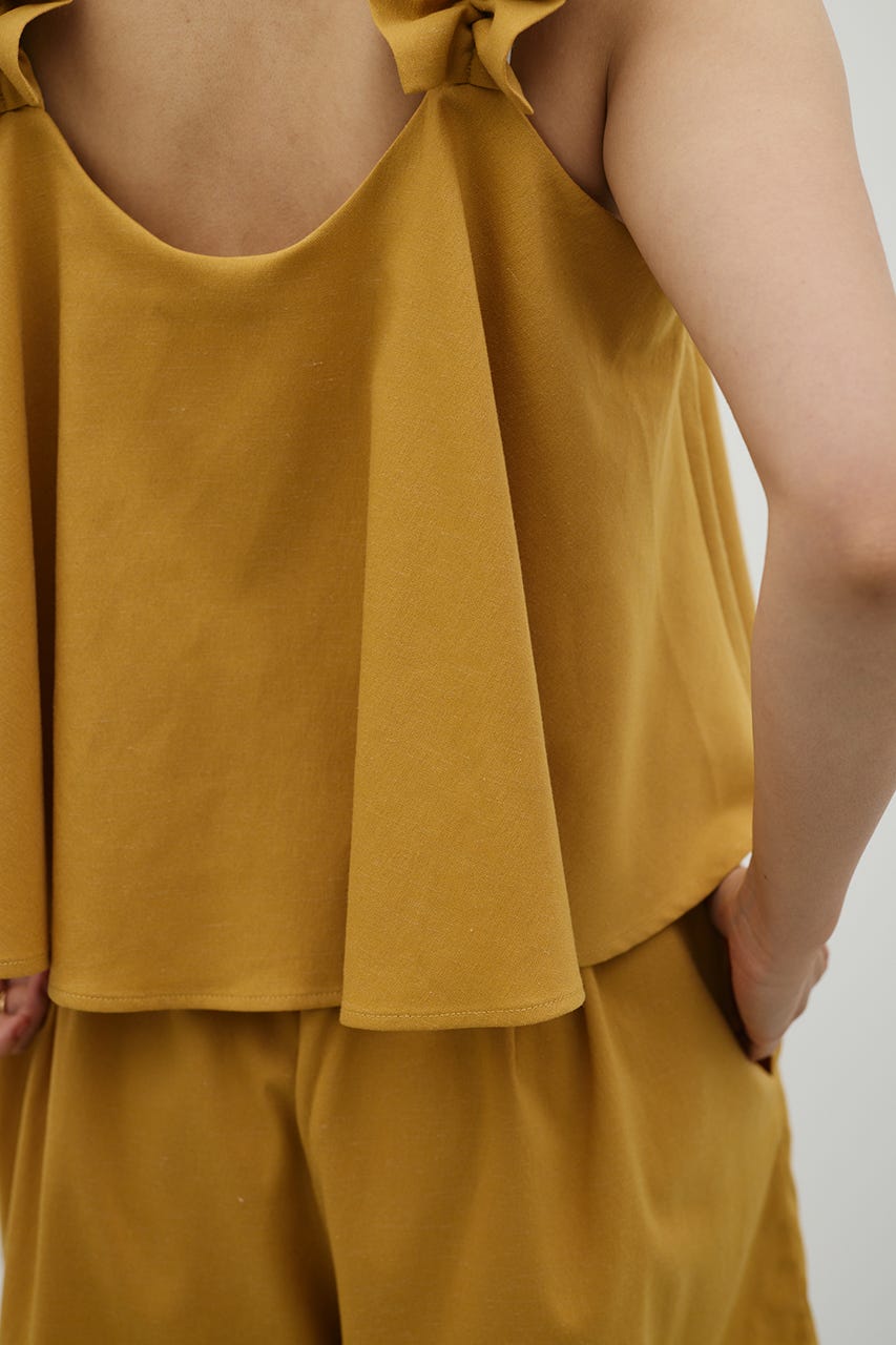 フリルショルダーショートオールインワン ORG M