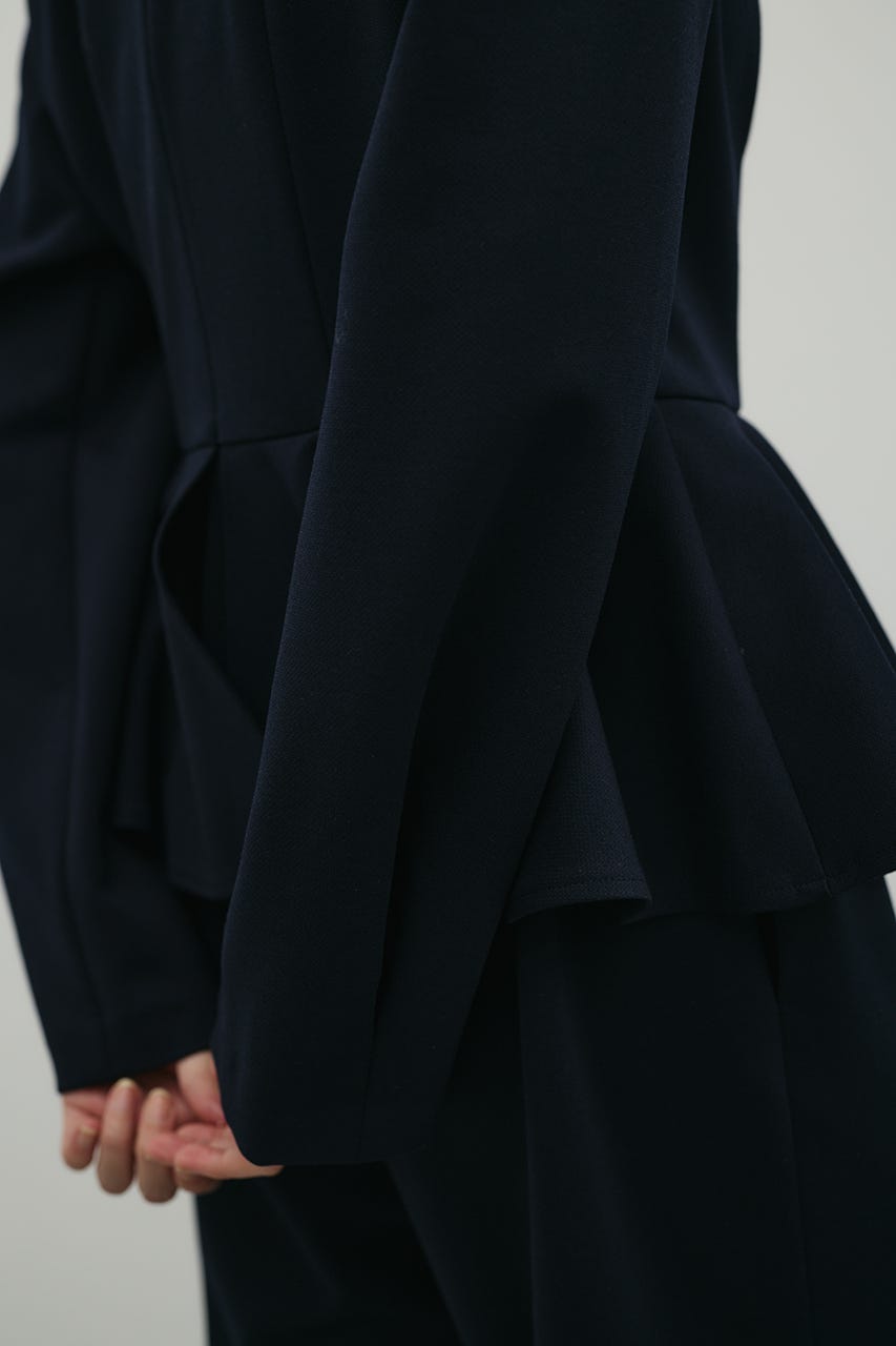 ペプラムフリルオールインワン NVY M