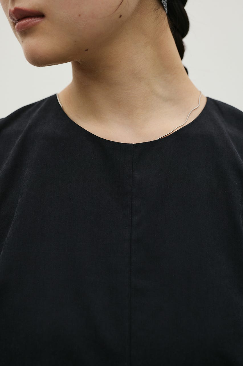 マットサテンバックオープンワンピース BLK S