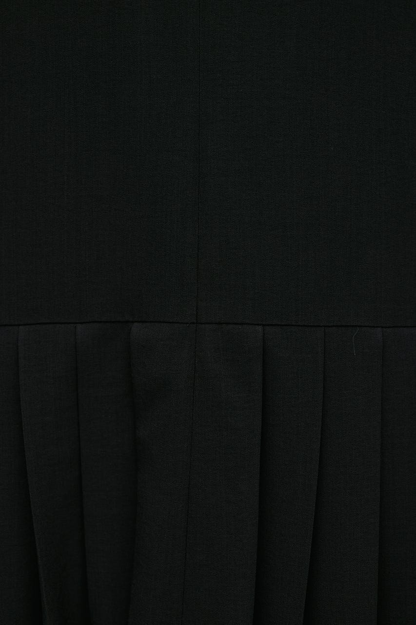 ワイドプリーツワンピース BLK S