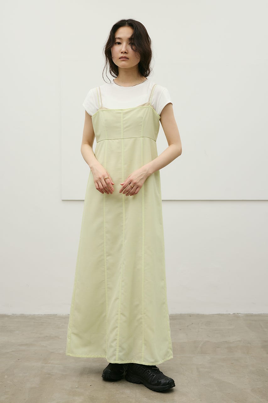 リネンミックスレイヤードキャミワンピース MINT M