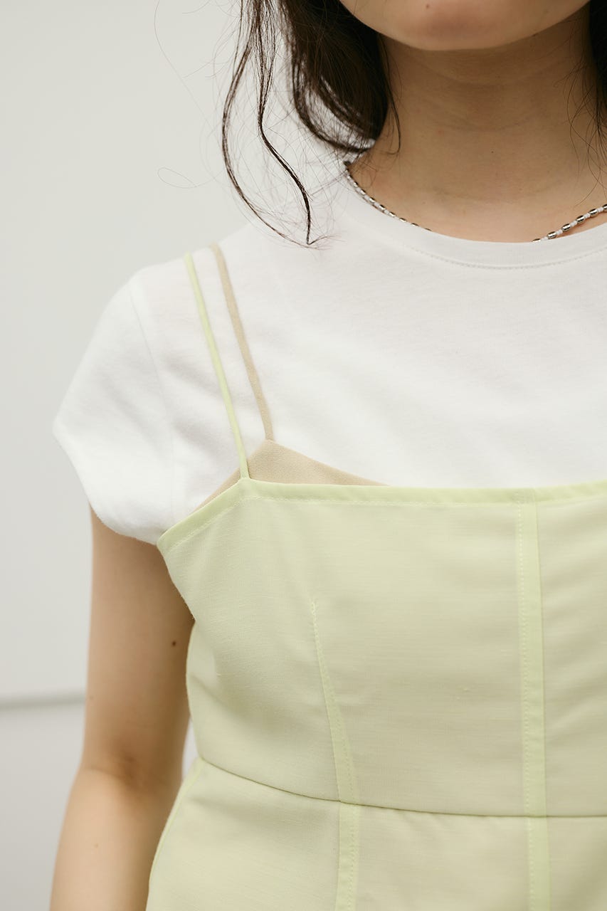 リネンミックスレイヤードキャミワンピース MINT M