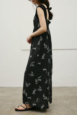 リネンミックスレイヤードキャミワンピース