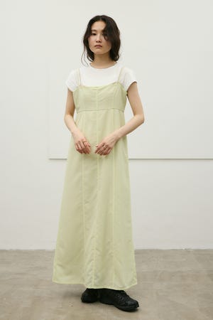 リネンミックスレイヤードキャミワンピース