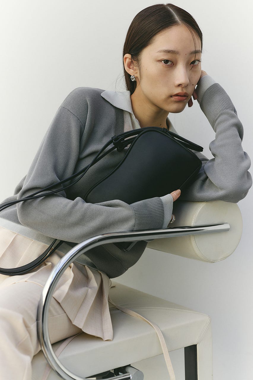 Wストラップカーブバッグ BLK FREE