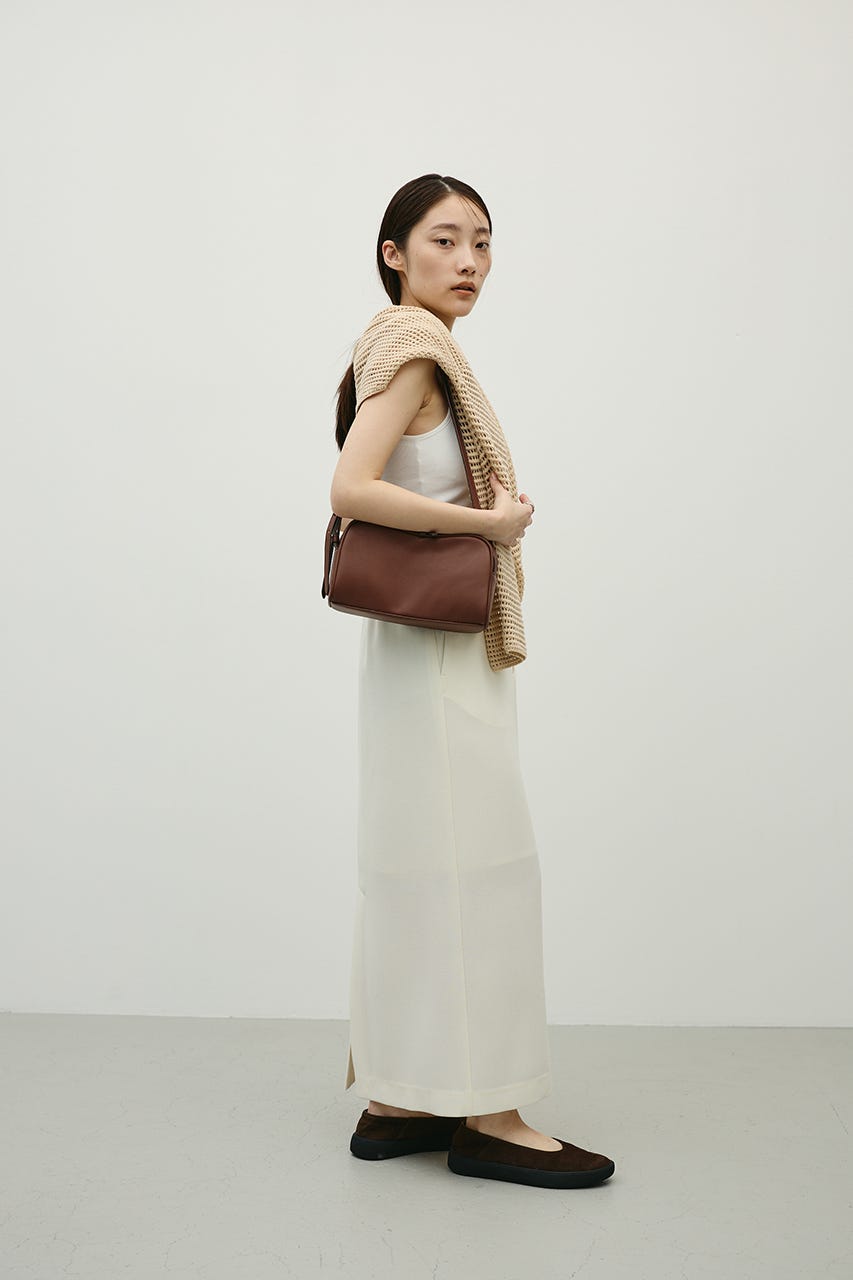 Wストラップカーブバッグ BRN FREE