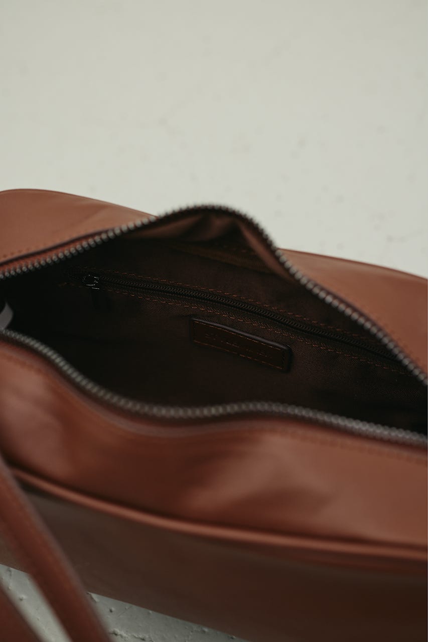 Wストラップカーブバッグ BRN FREE