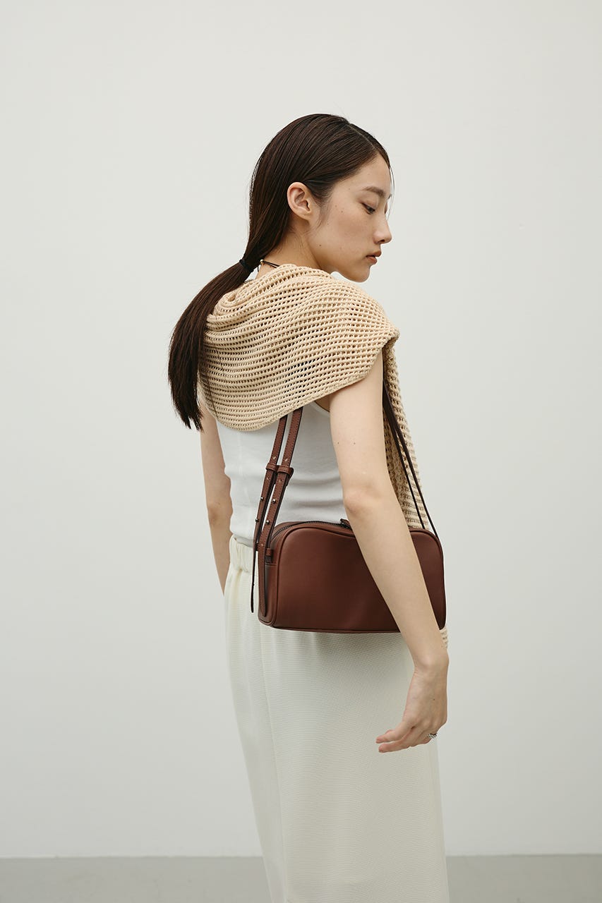 Wストラップカーブバッグ BRN FREE