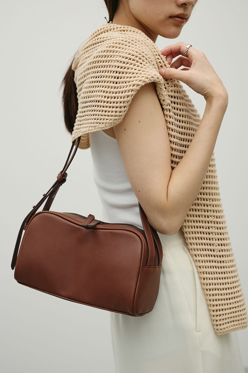 Wストラップカーブバッグ BRN FREE