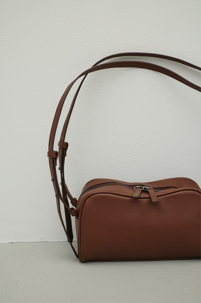 Wストラップカーブバッグ BRN FREE