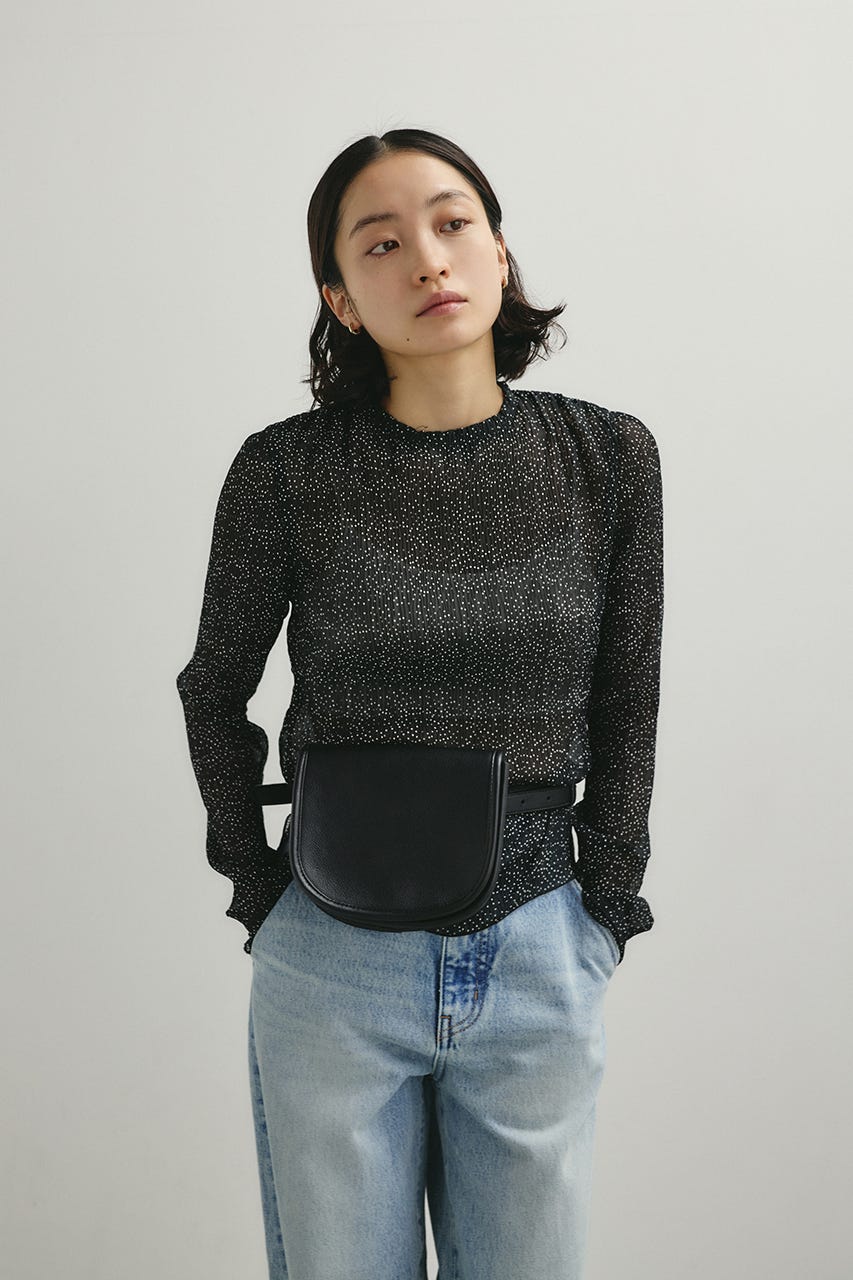 ベルテッドウエストバッグ BLK FREE