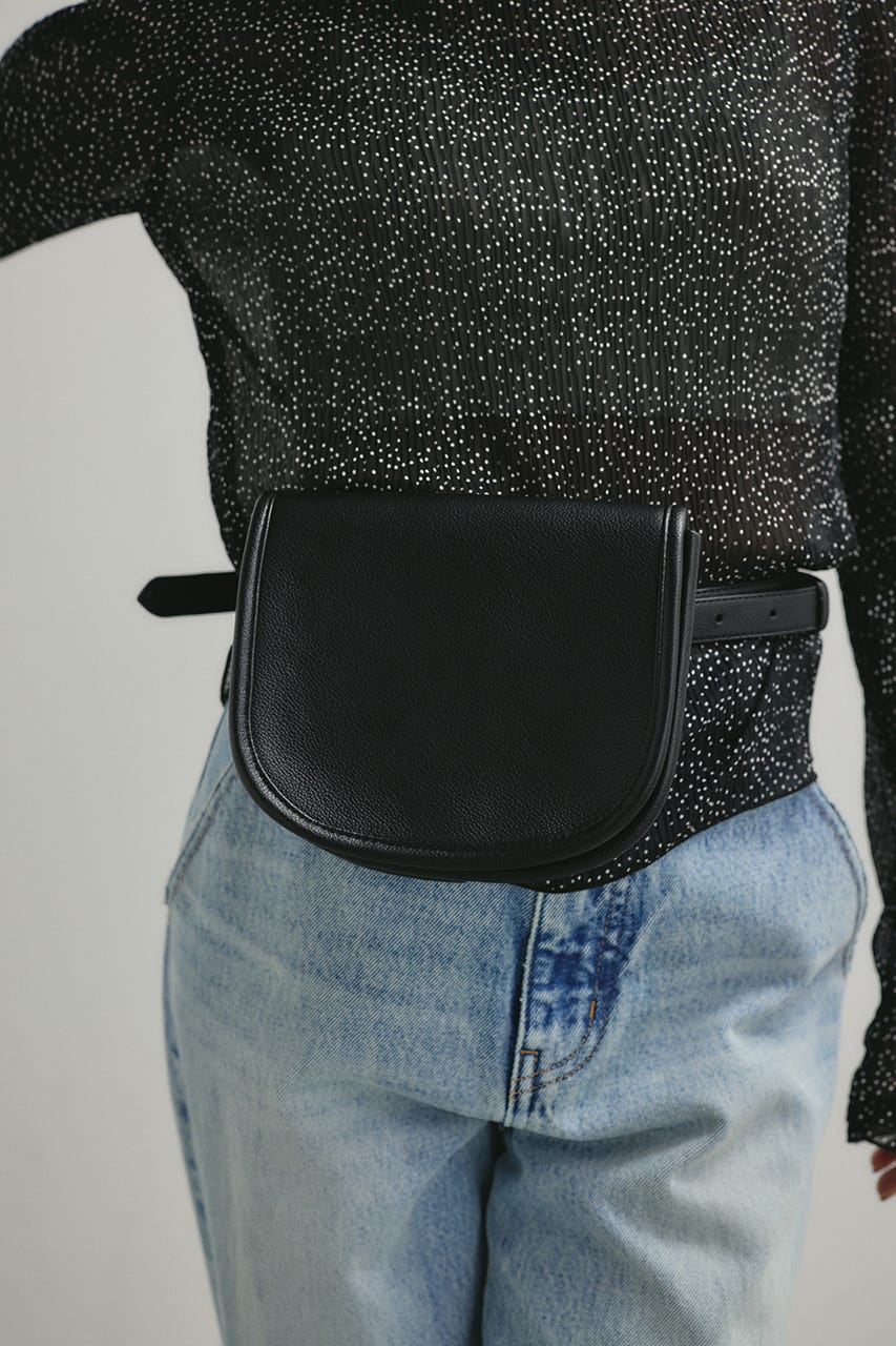ベルテッドウエストバッグ BLK FREE