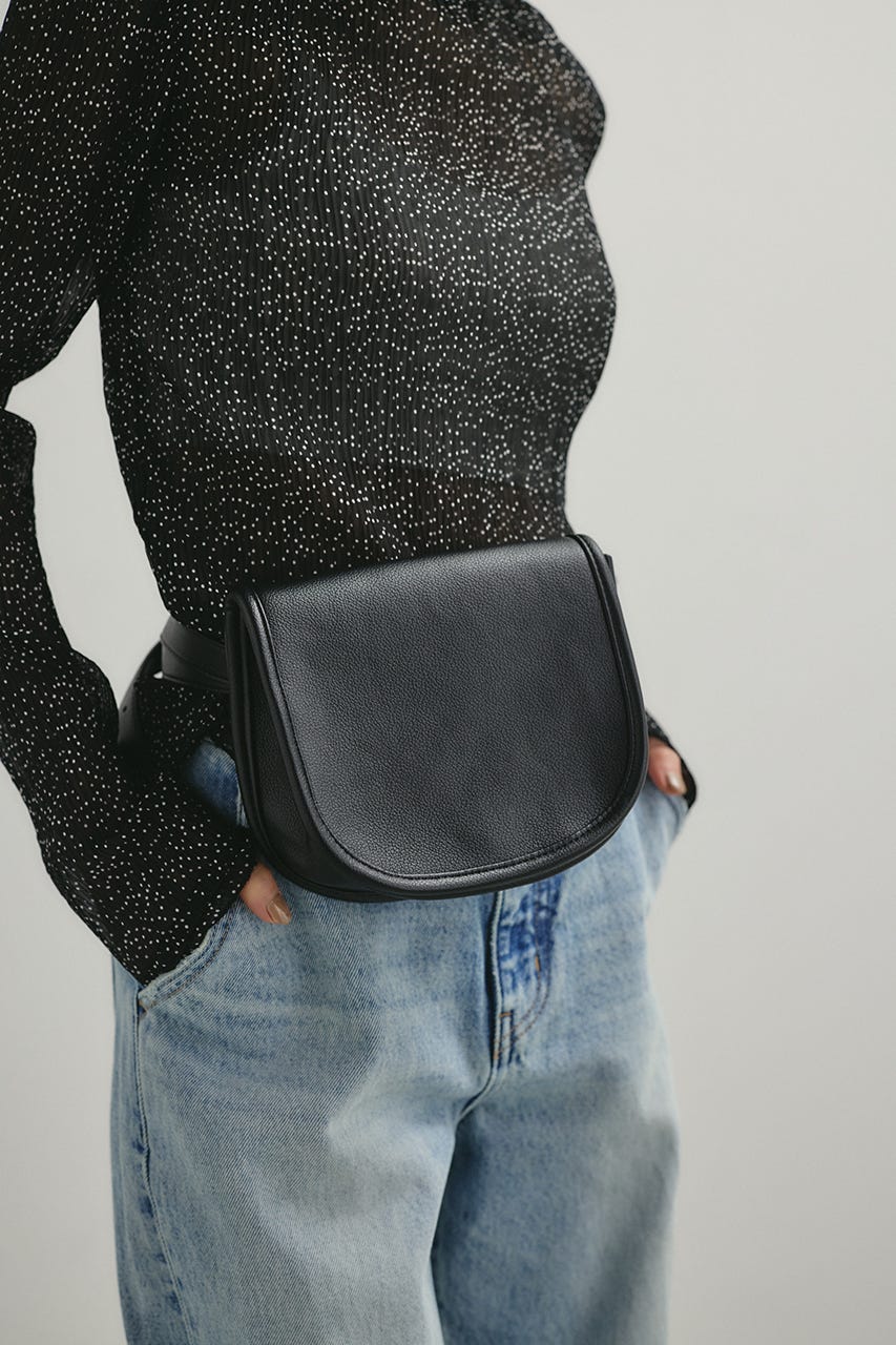 ベルテッドウエストバッグ BLK FREE