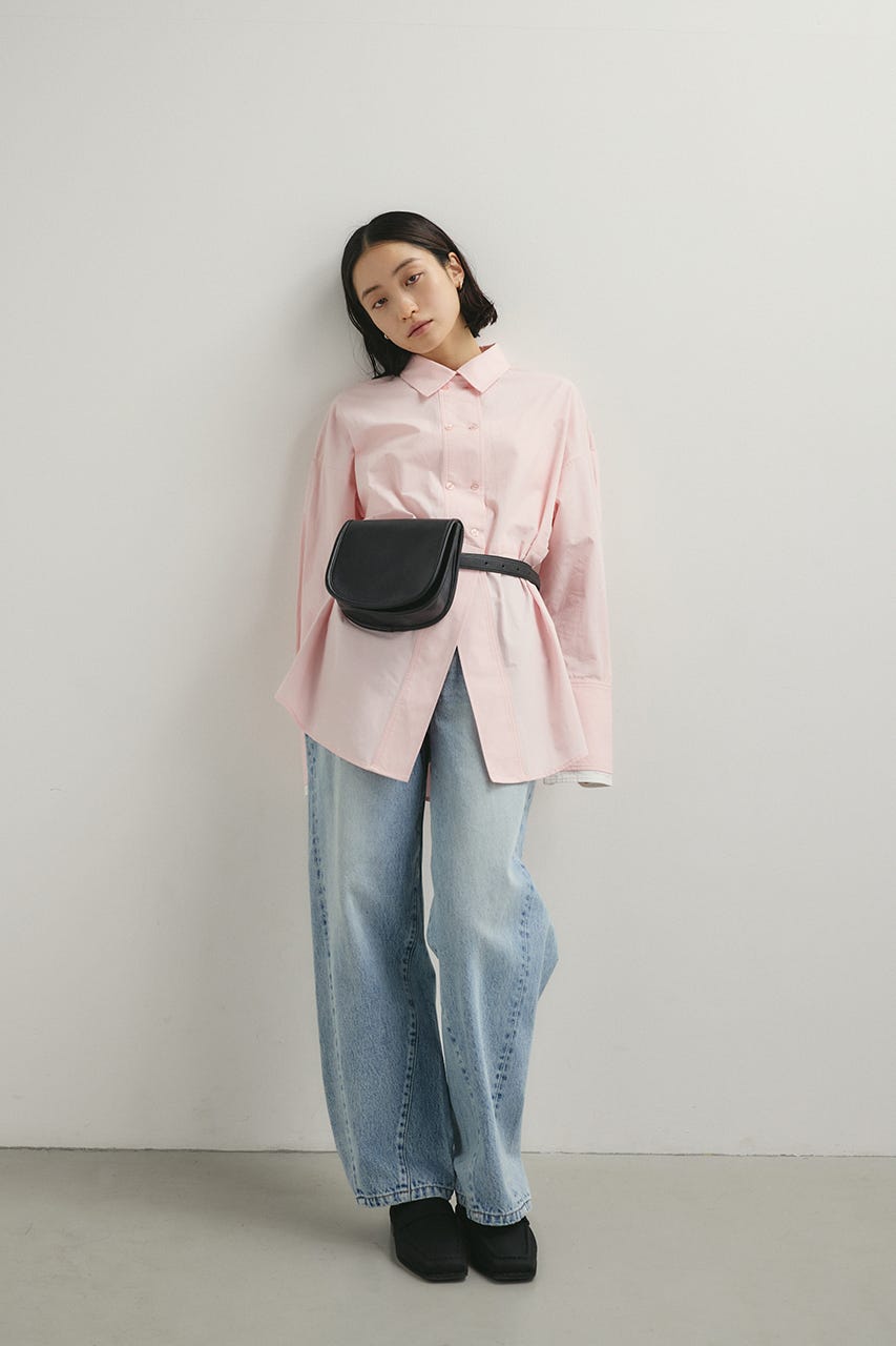 ベルテッドウエストバッグ BLK FREE