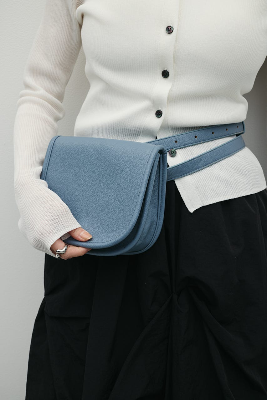 ベルテッドウエストバッグ BLU FREE