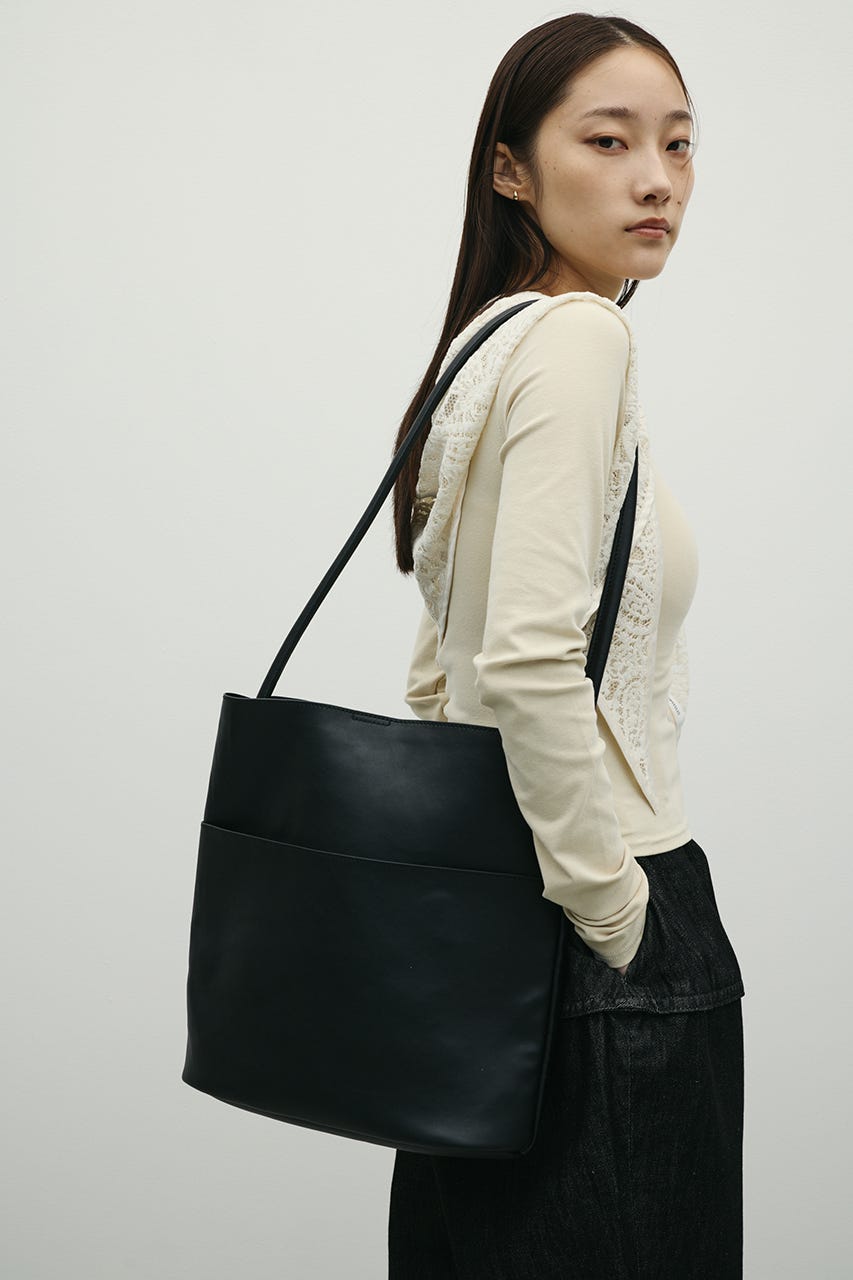 ワンハンドルトートバッグ BLK FREE
