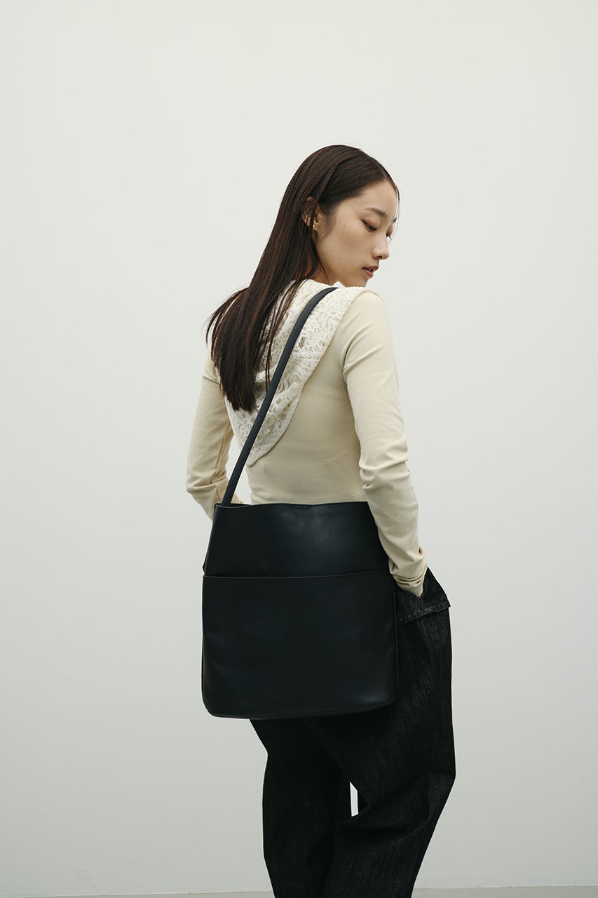 ワンハンドルトートバッグ BLK FREE