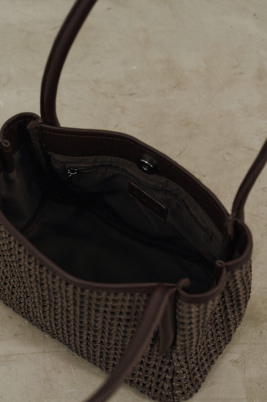 メッシュスクエアバッグ BRN FREE