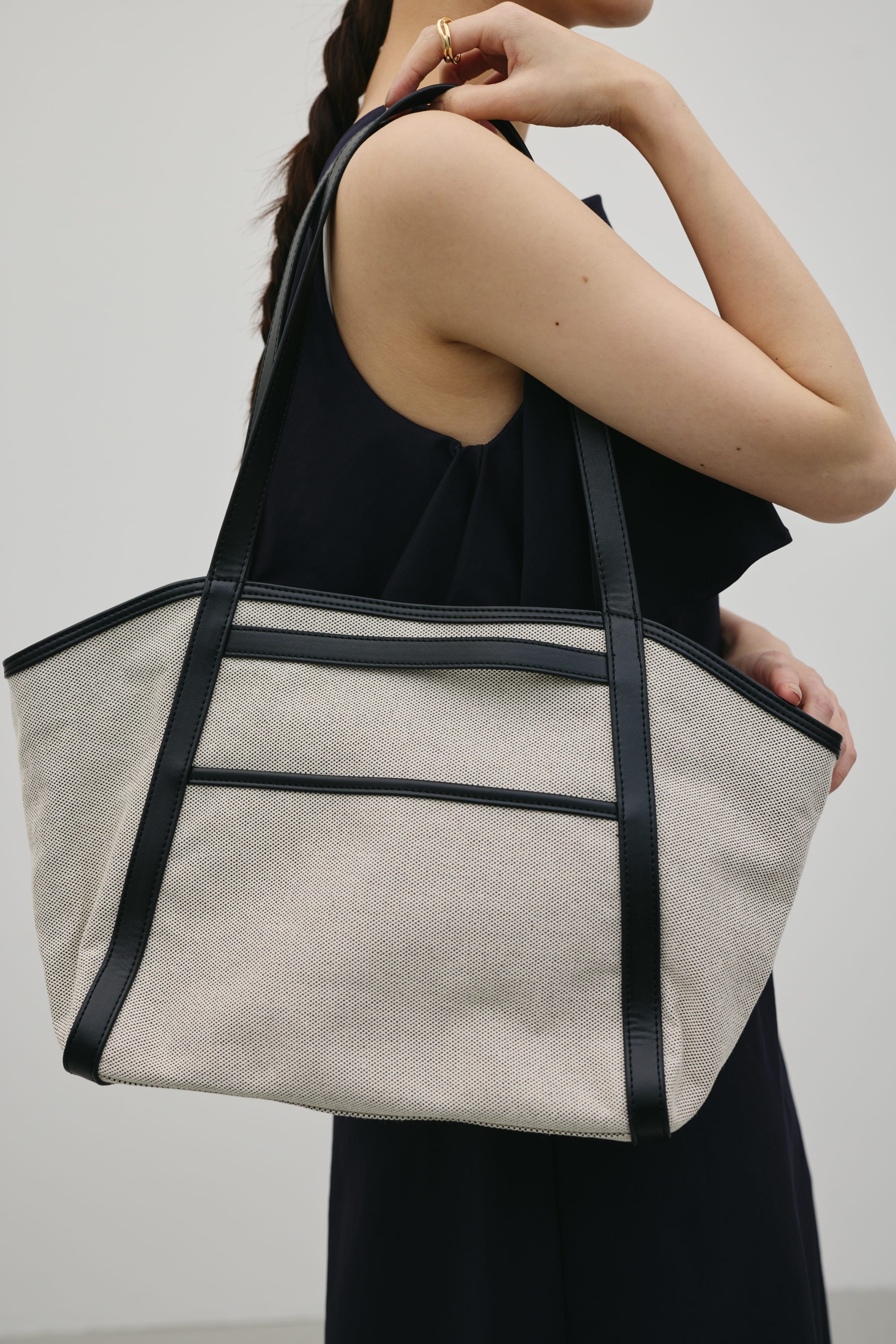 キャンバス2WAYトートバッグ BLK FREE