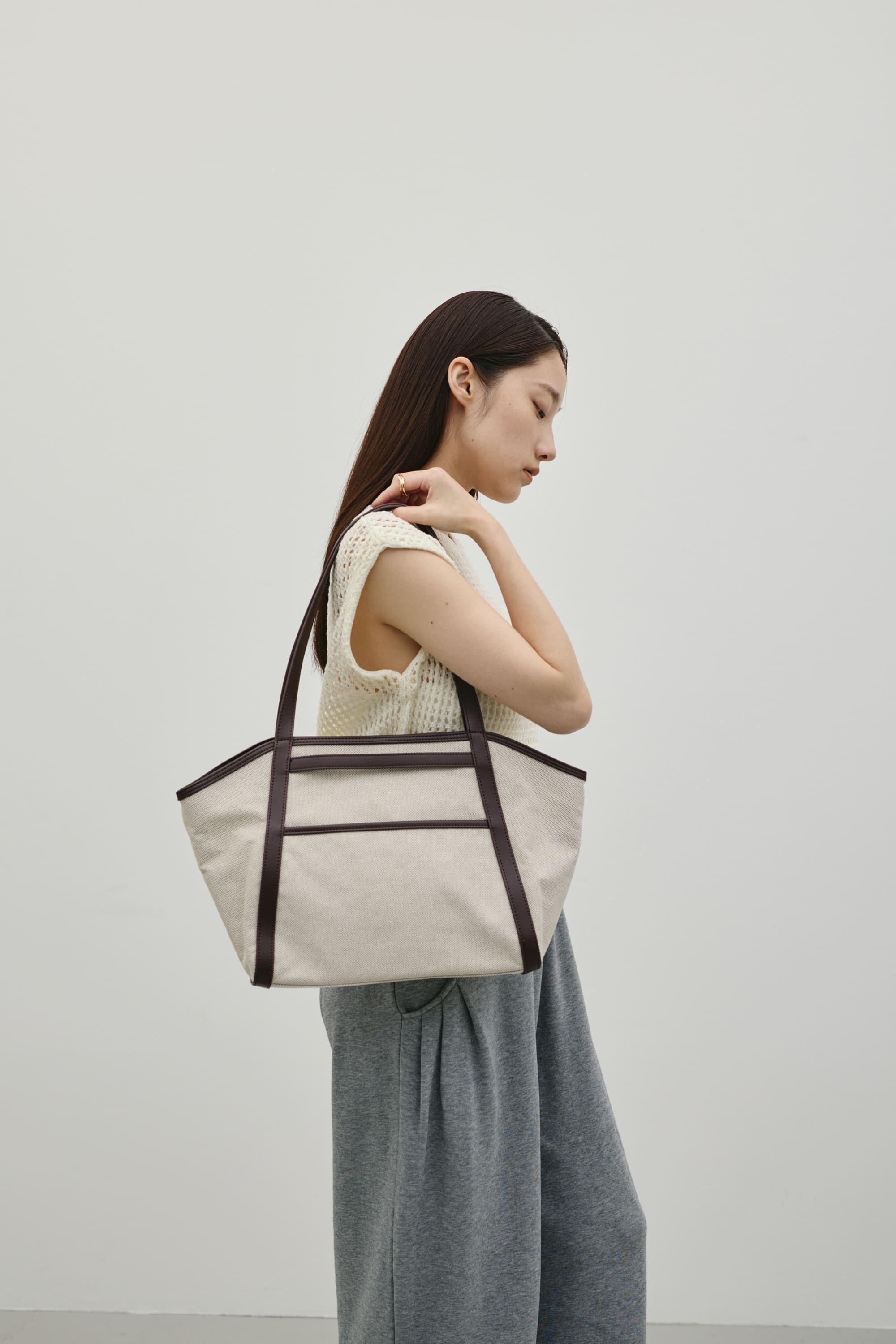 キャンバス2WAYトートバッグ BRN FREE