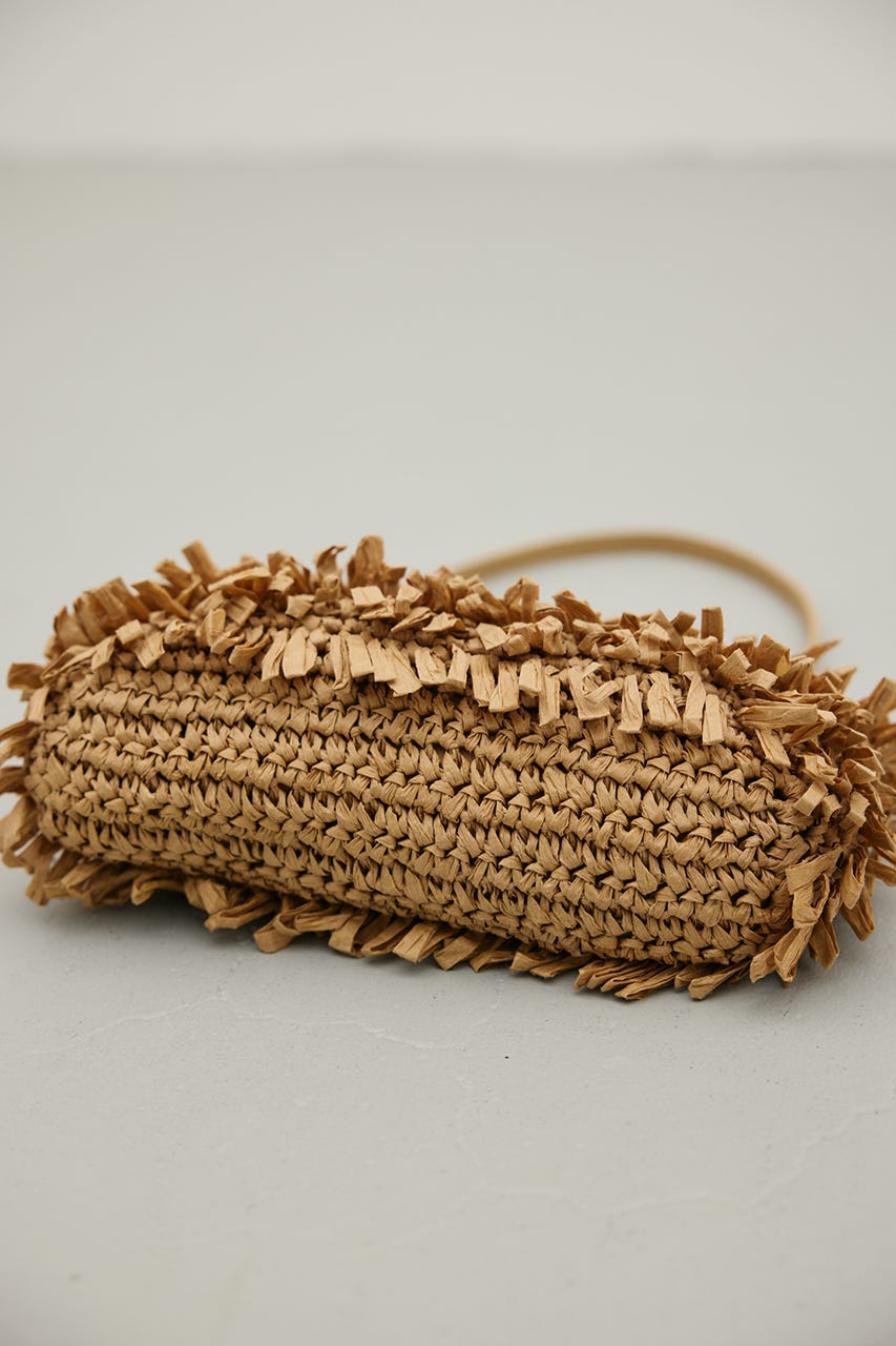 フリンジクラッチバッグ BEG FREE