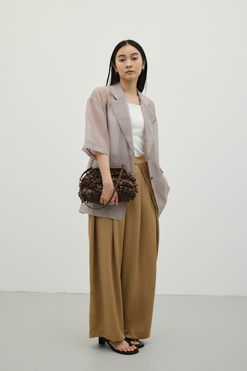 フリンジクラッチバッグ BRN FREE