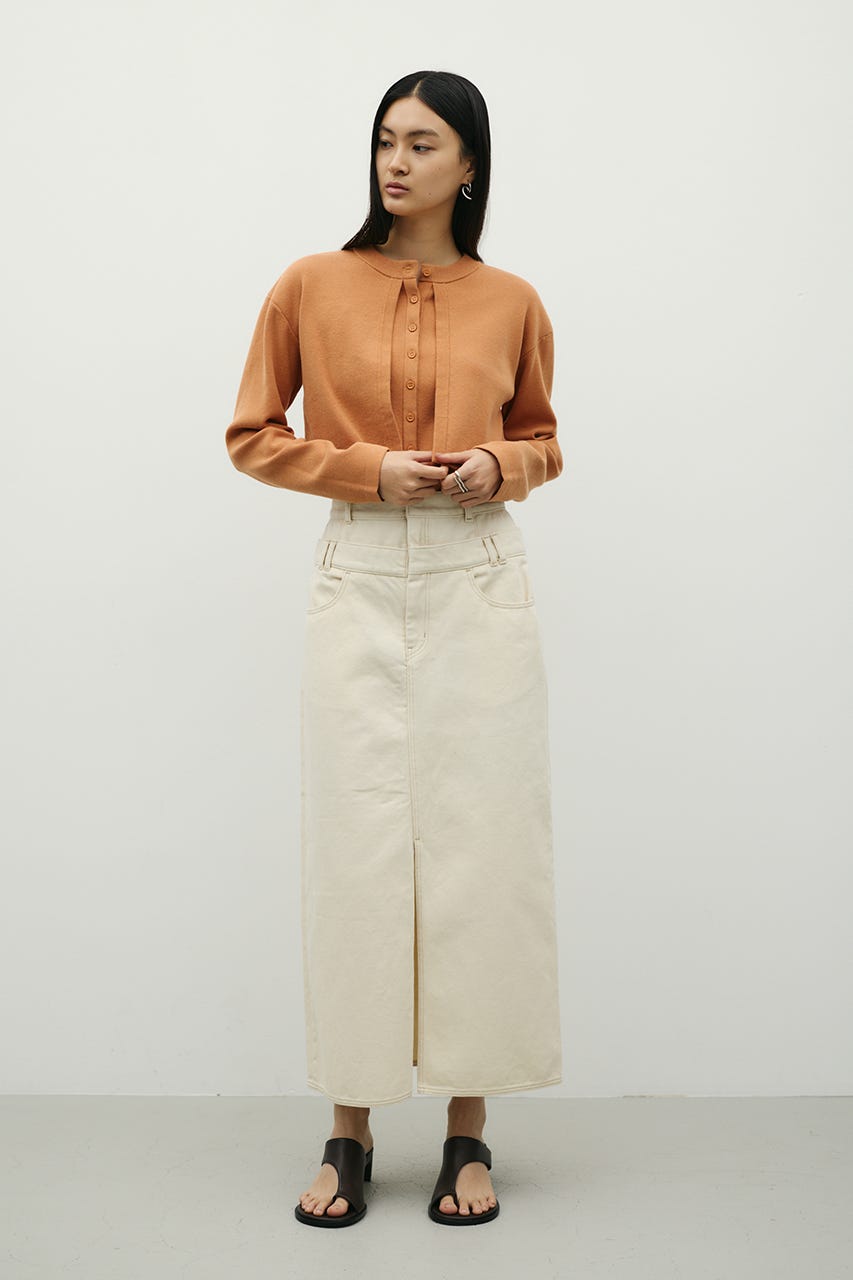 レイヤードニットカーデ ORG FREE