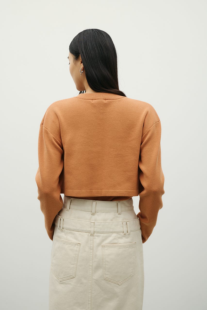 レイヤードニットカーデ ORG FREE