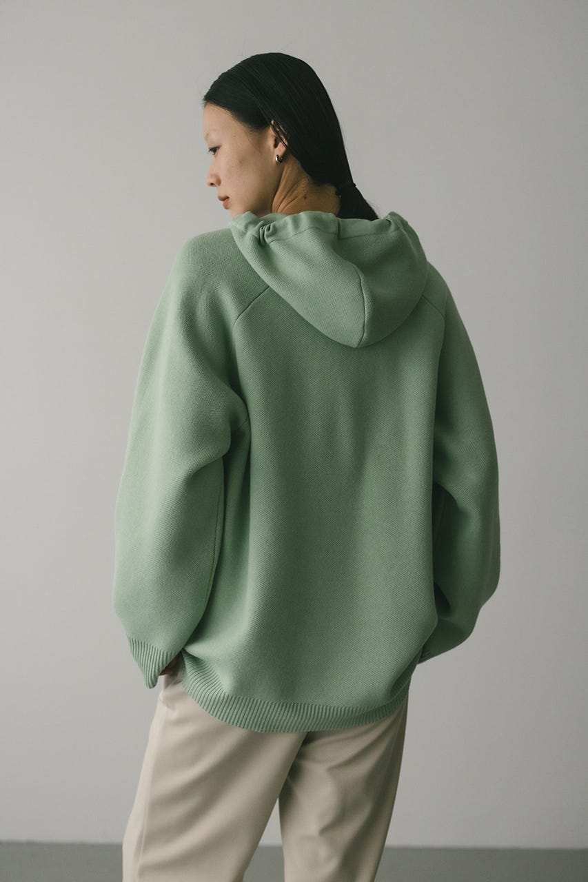 ルーズニットフーディー GRN FREE