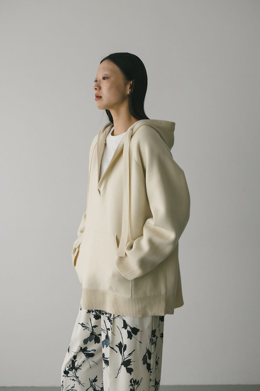 ルーズニットフーディー IVOY FREE