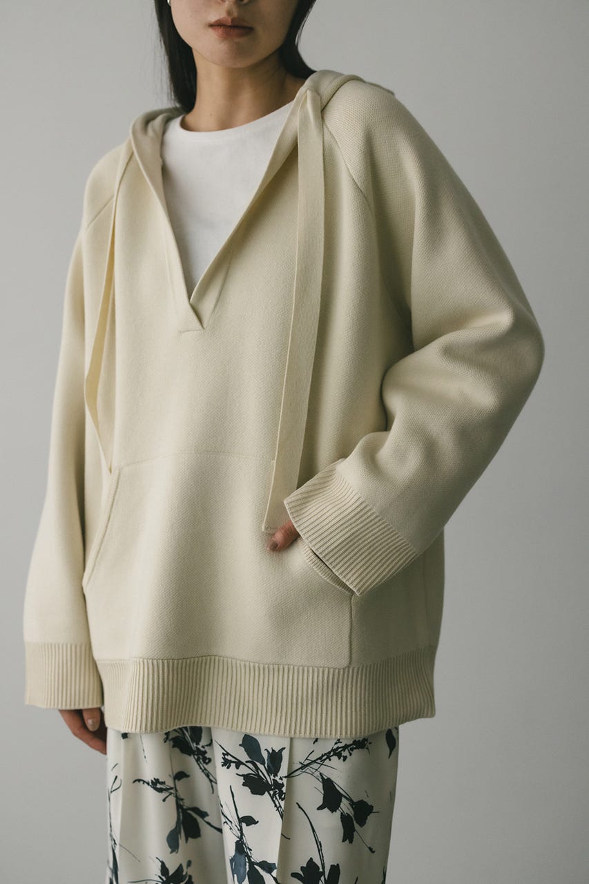 ルーズニットフーディー IVOY FREE