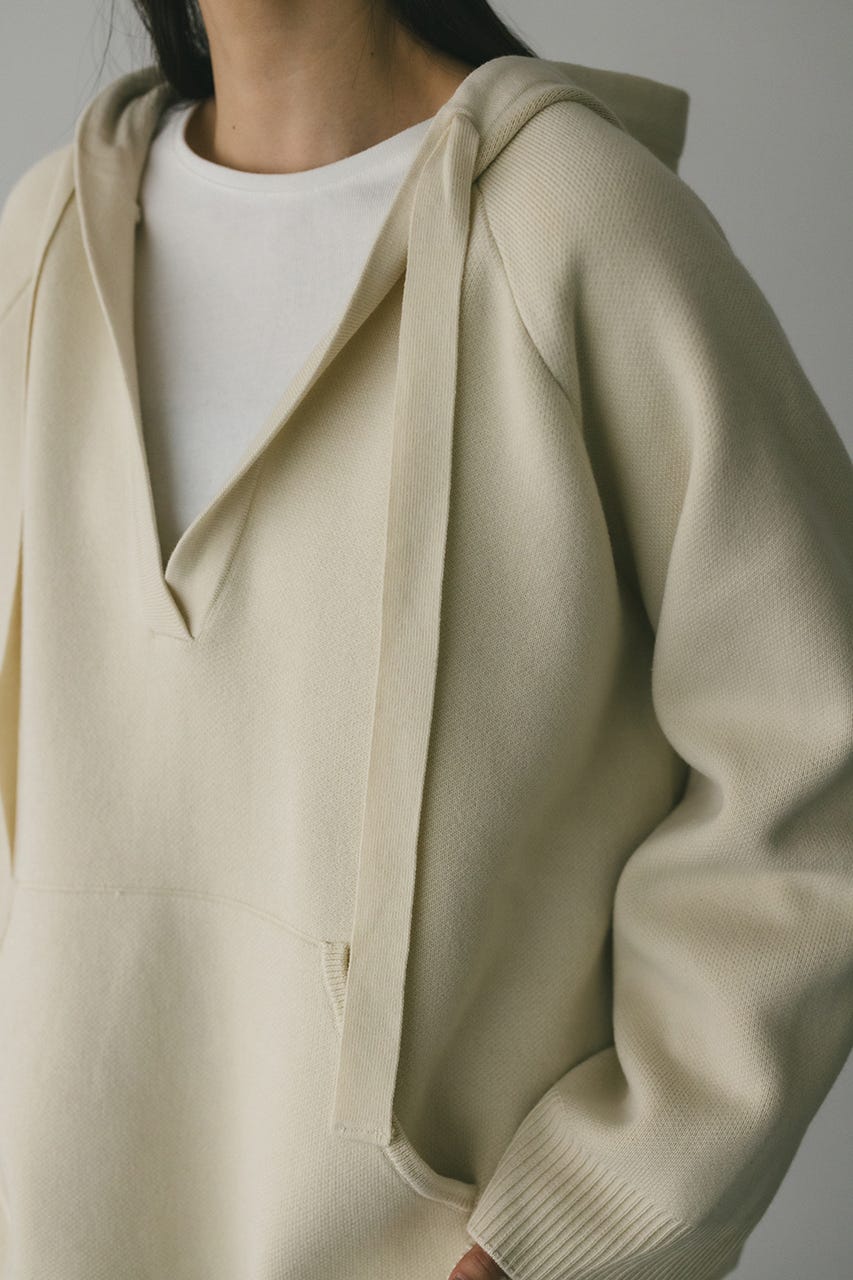 ルーズニットフーディー IVOY FREE