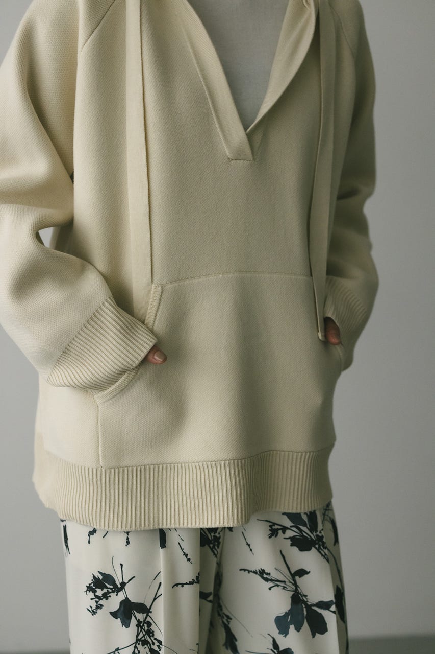 ルーズニットフーディー IVOY FREE