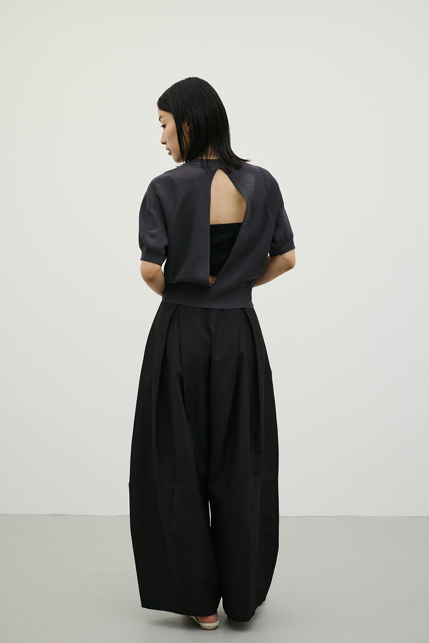 バックオープンニット C.GRY FREE