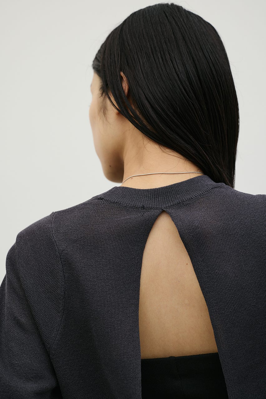 バックオープンニット C.GRY FREE